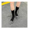 Korean Jelly Crystal Low-Cut Women's PVC Slides: 2025 Square Toe Casual Slippers