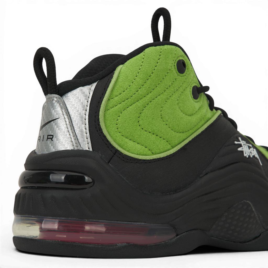 Stussy x Nike Air Penny 2 Vivid Green Unisex-Sneaker Schwarz DX6933-300