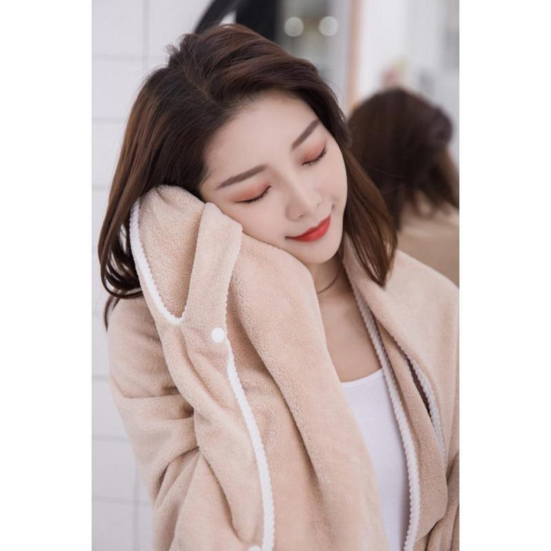 Coral Velvet Skirt with Sewn Adult Sauna Towel Portable Sauna Towel