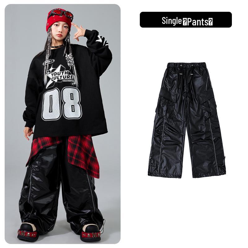 Modne ubrania Hip Hop dla dzieci - Chłopców i Dziewcząt - Fajny Streetwear na występ Sylwestrowy