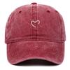 Women's Summer Heart Embroidery Sun Protection Baseball Cap