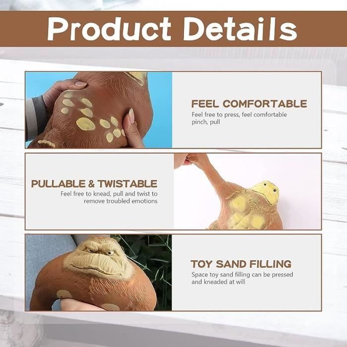 Stress Relief Gorilla FigureSoft Squeeze Stress Relief ToysToy Figure Gorilla Monkey Elastic and Deformable Anti-Stress