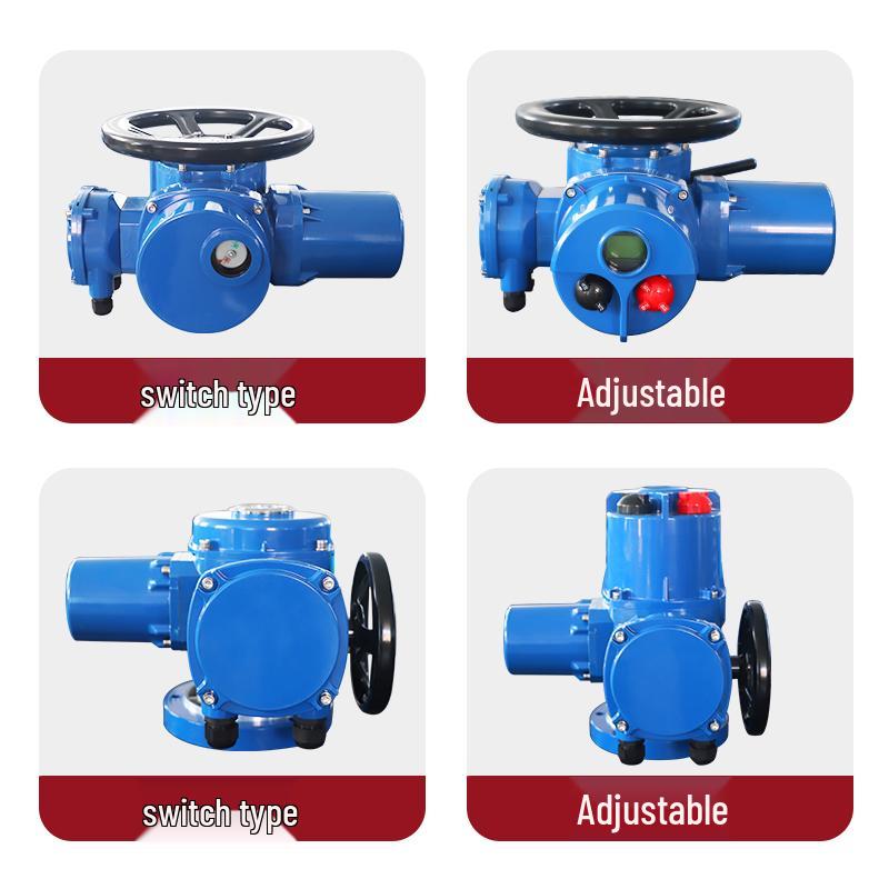 Electric Valve Actuator for Gate, Damper, and Butterfly Valves with Adjustment Switch
