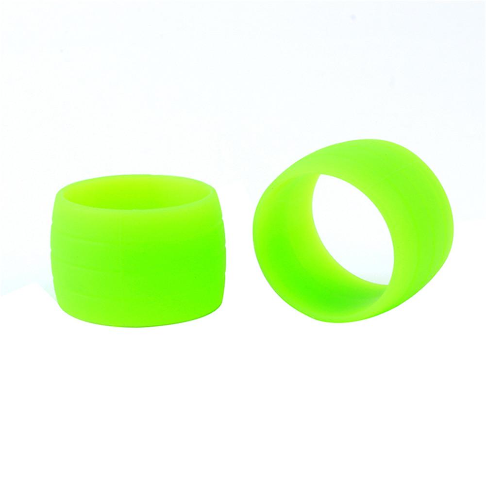 

2pcs Cycling Handlebar Tape Fixing Ring Silicone Protective Sleeve For Road Bike Mtb green #1