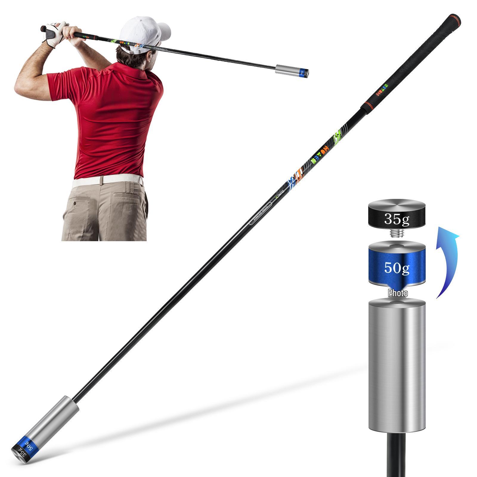 Golf Weighted Swing Trainer Stick - Practice Aid 480g чёрный