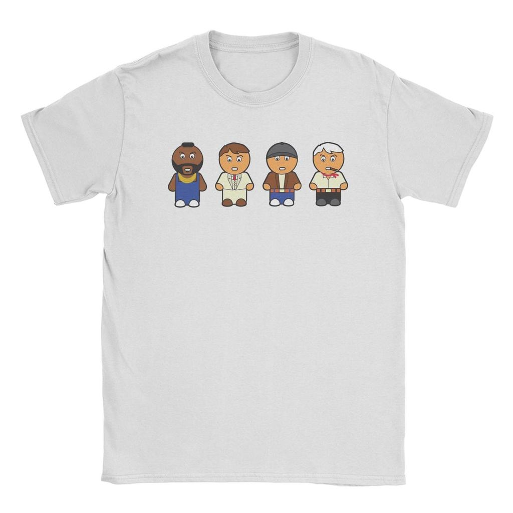 Das A-Team Film T-Shirts für Herren 100% Baumwolle Freizeit T-Shirt Rundhals T-Shirt Kurzarm Tops Party