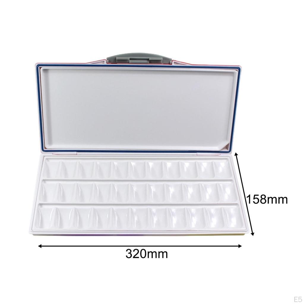 Gouache Mixing Tray with Storage for Watercolor Paints, Travel-Friendly Palette