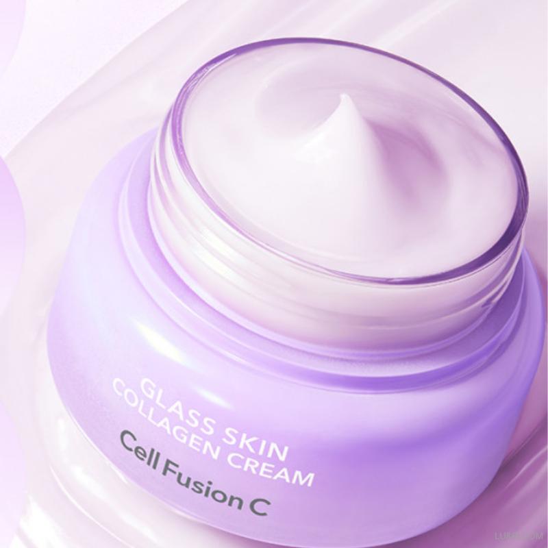 Cell Fusion C Glass Skin Collagen Cream 55ml (+Free Gift)