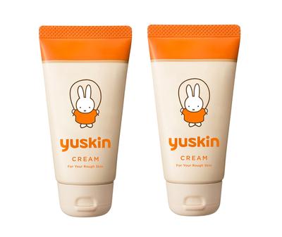 Yuskin Hand 80g x 2 Miffy Godis och Frostskador Kräm, (40g tuber), Design, Fuktgivande, Sprickig, Flinig, (Utsedda kvasi-läkemedel)