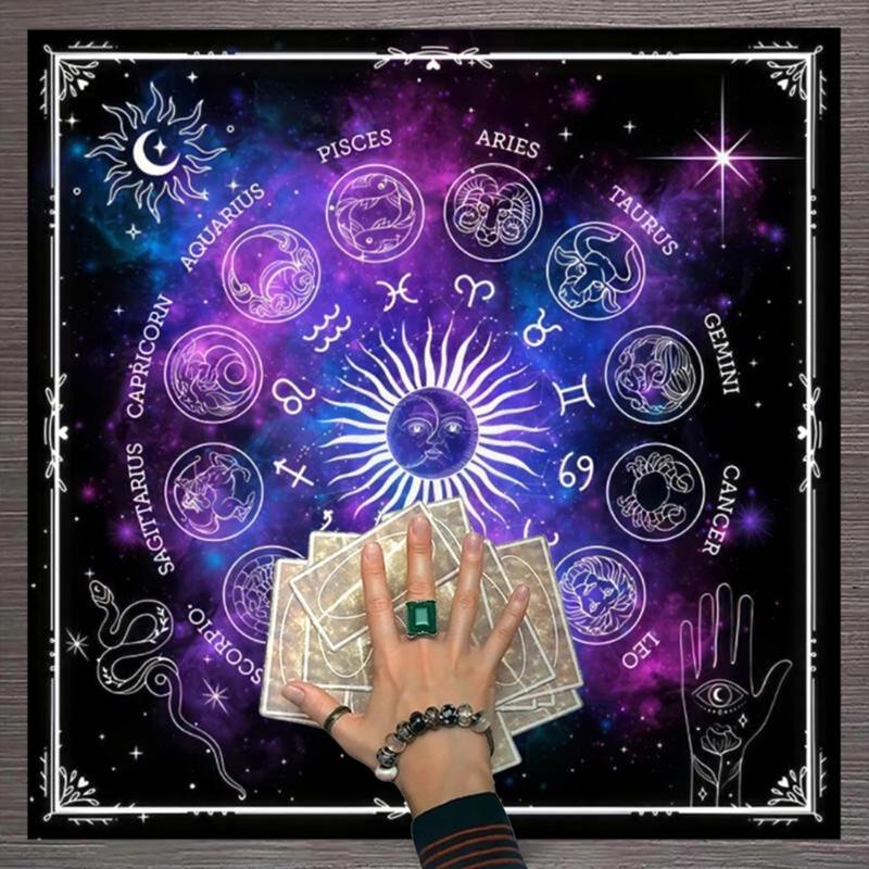 Tarot Card Tablecloth Altars Cloth 12 Constellations Tablecloth Home Decors