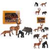 Wild Animal Pvc Figurine Black Chimpanzee Fox Deer Gift For Kids And Collectors