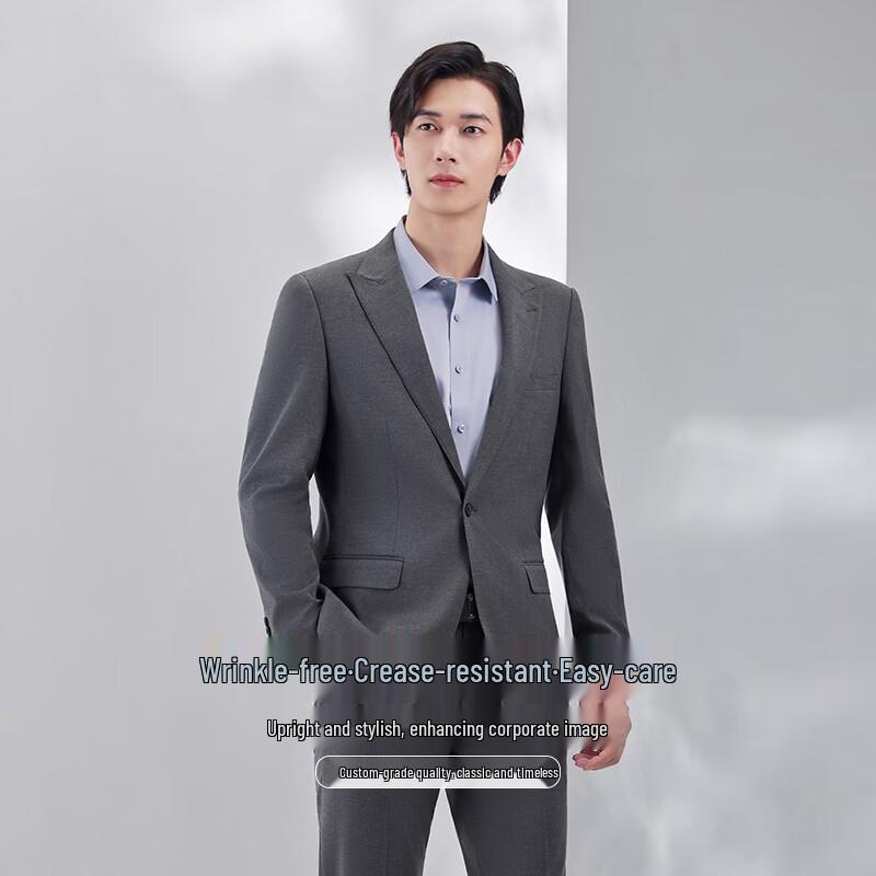 Tieluoman Unisex Wrinkle-Free Stretch Professional Suit Set XL