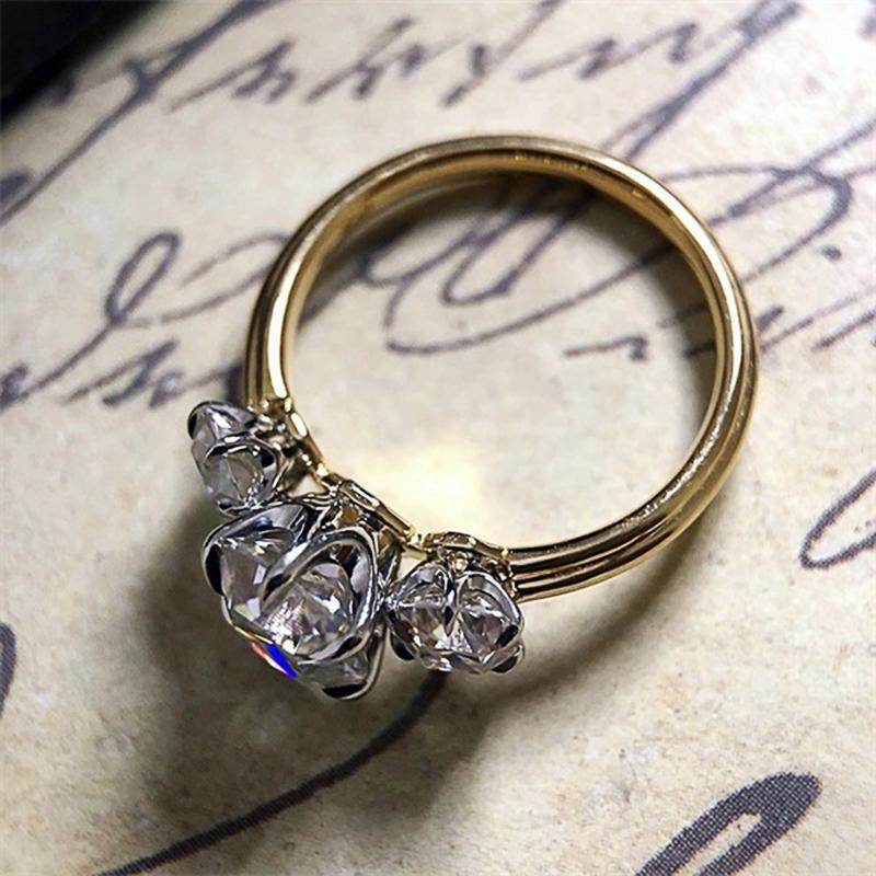 

Huitan Модные лаконичные обручальные кольца для женщин, сверкающие кристаллами кубического циркония, помолвочное кольцо, ювелирные украшения для вечеринки 6