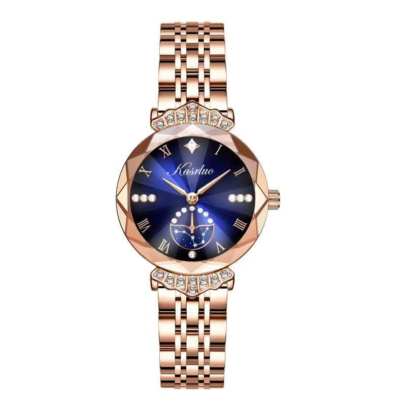 Casaro Women'S Watch With Diamonds Women'S Watch Light Luxury Fashion Aesthetic Waterproof Quartz Watch