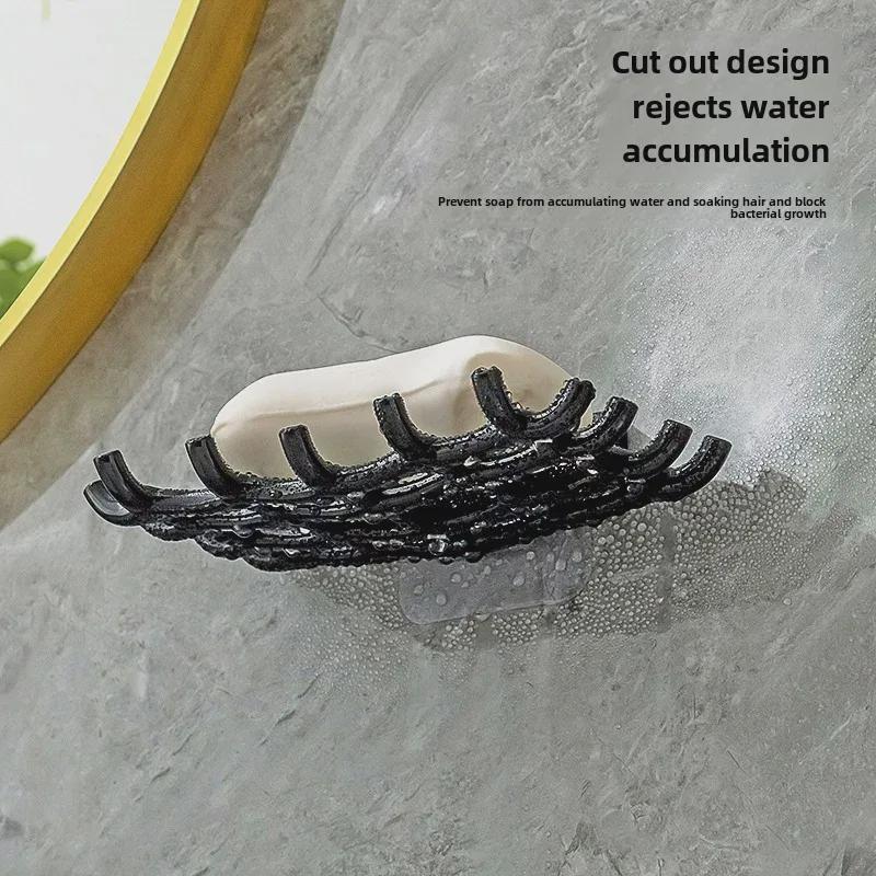 2023 Punch-Free Wall-Mounted Soap Box: Handmade, High-End Storage Rack and Drain