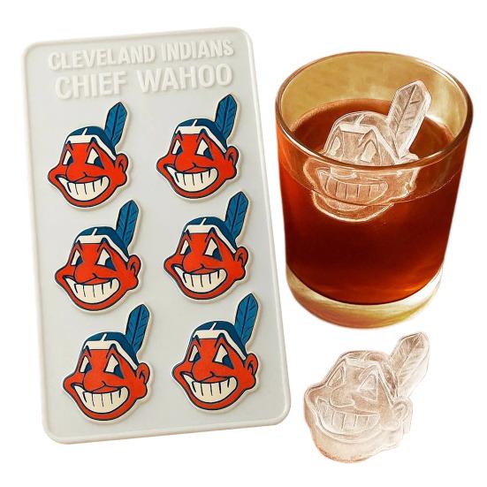 Ice Cube Mold 6-Cavity Silicone Tray Fun Indian Chief Design Beverage Ice Maker for Whiskey Tea Coffee