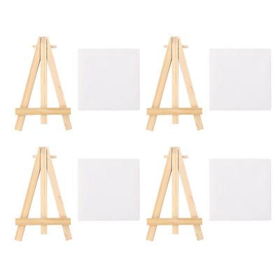 Mini chevalet en bois et toile pour peinture, dessin, artisanat, mariage, décoration d'intérieur