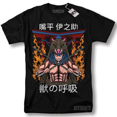 Inosuke Demon Slayer Anime Manga Tanjiro Nezuko Hashira Kimetsu no Yaiba T-Shirt