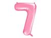 Balon Foliowy Cyfra "7" Różowy 86 Cm