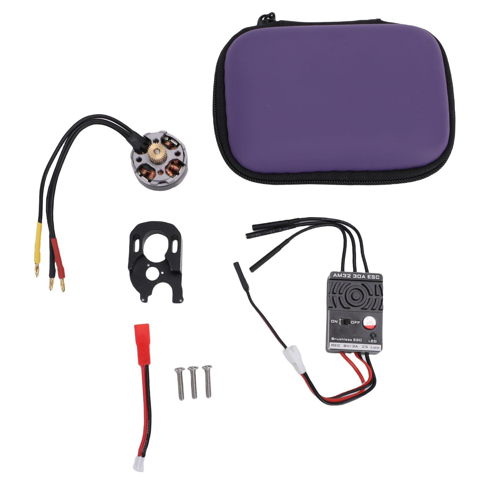 

Brushless Outrunner Motor ESC Combo Fit for Axial SCX24 1 24 RC Crawler Kit 30A with Mount
