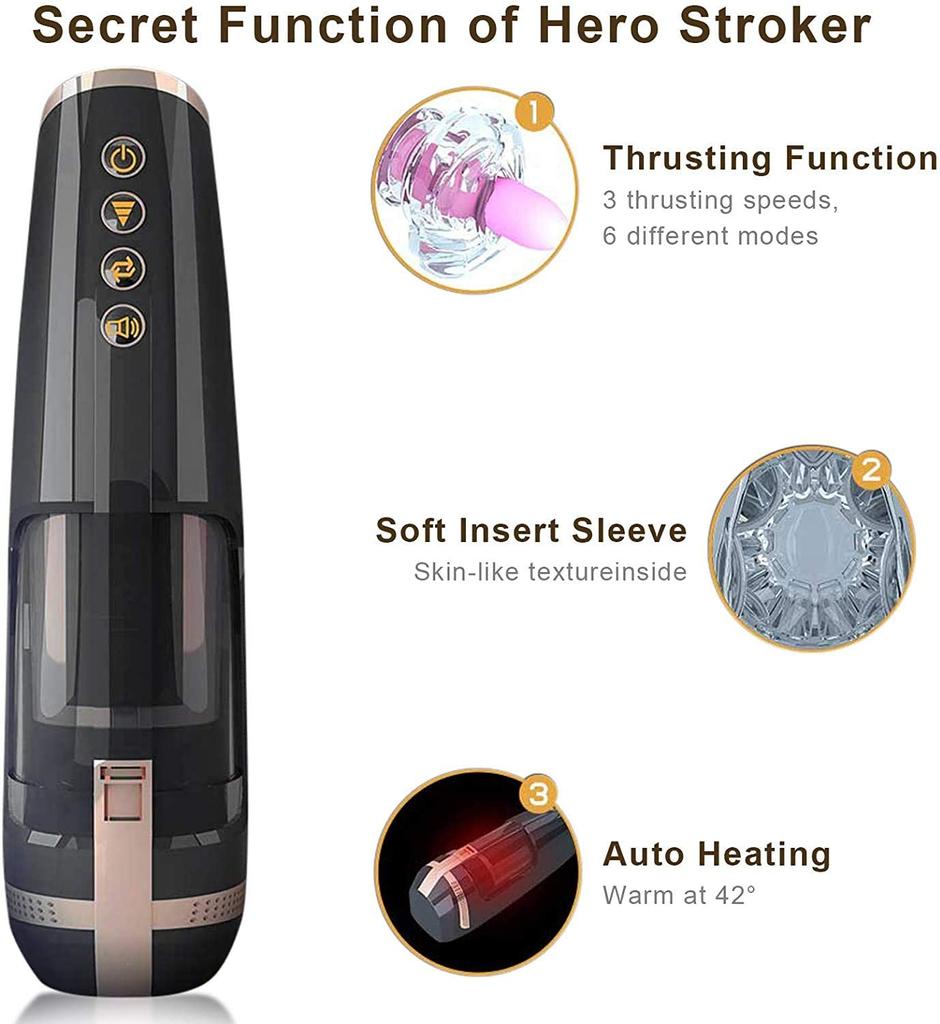 Automatic Blowjob Masturbator For Men Telescopic Rotating Sucking Male Masturbator Cup Real Vagina Pussy Sex Machine For Men