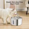 2.2L Stainless Steel Smart Pet Water Fountain - Automatic Circulating Water Feeder for Cats and Dogs