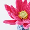 Fiori Artigianali con Scovolini Finiti Fiore di Loto Rosso Grande Artificiale Regalo per Donne Amante Anniversario Festa della Mamma Laurea Decorazione per la Casa