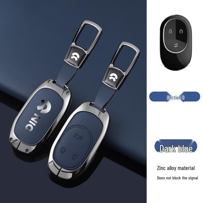 Nio Car Key Case: Anti-Lost Shell for ES7/ET5/ET7/ES6/EC6/ES8 Models - High-End Buckle for Men and Women