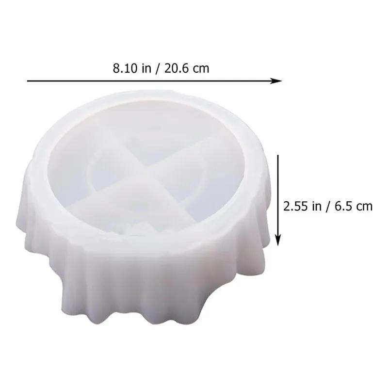 Large Lace Round Silicone Mold 2026 Latest Models for Epoxy Resin DIY Fruit Plate Storage Bowl Tray Creative Ornament Tray Mould