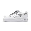Air Force 1 Boundary Slip Resistant Abrasion Resistant Low Top Skateboard Shoes Unisex Black White CW2288-111(Team587-)