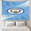 Manchester City Print Tapestry, Backdrop, Easy Setup, Ideal for Bedroom, Office & Living Room, with Aesthetic Wall Hanging Decor.