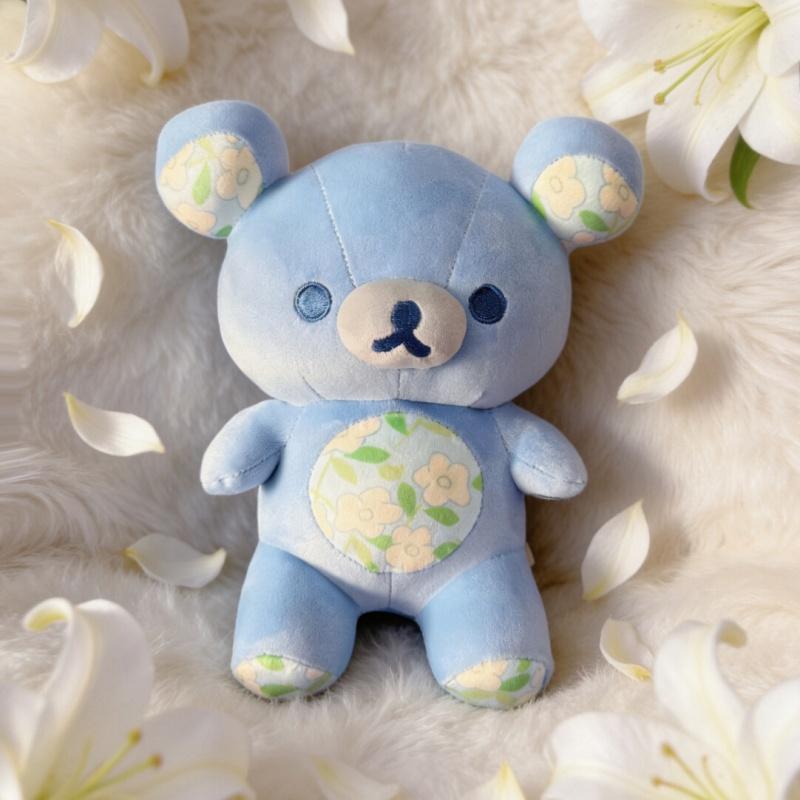 Cute Rilakkuma Colorful Plush Toy Keychain Four Seasons Collection Korilakkuma Brown Bear Peluche Girly Anime Bear Stuffed Doll