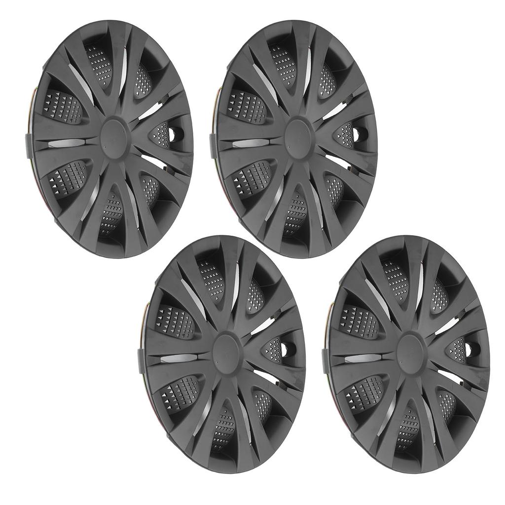 4 buc Capac butuc roată 13in Negru mat Snap On Utilizare de lungă durată Înlocuitor pentru SEAT Ibiza