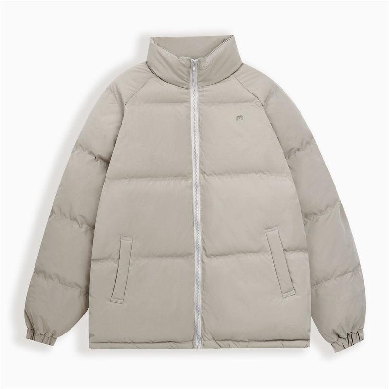 

Men s Winter Windproof Waterproof Stand-Collar Casual Jacket L світло-сірого кольору