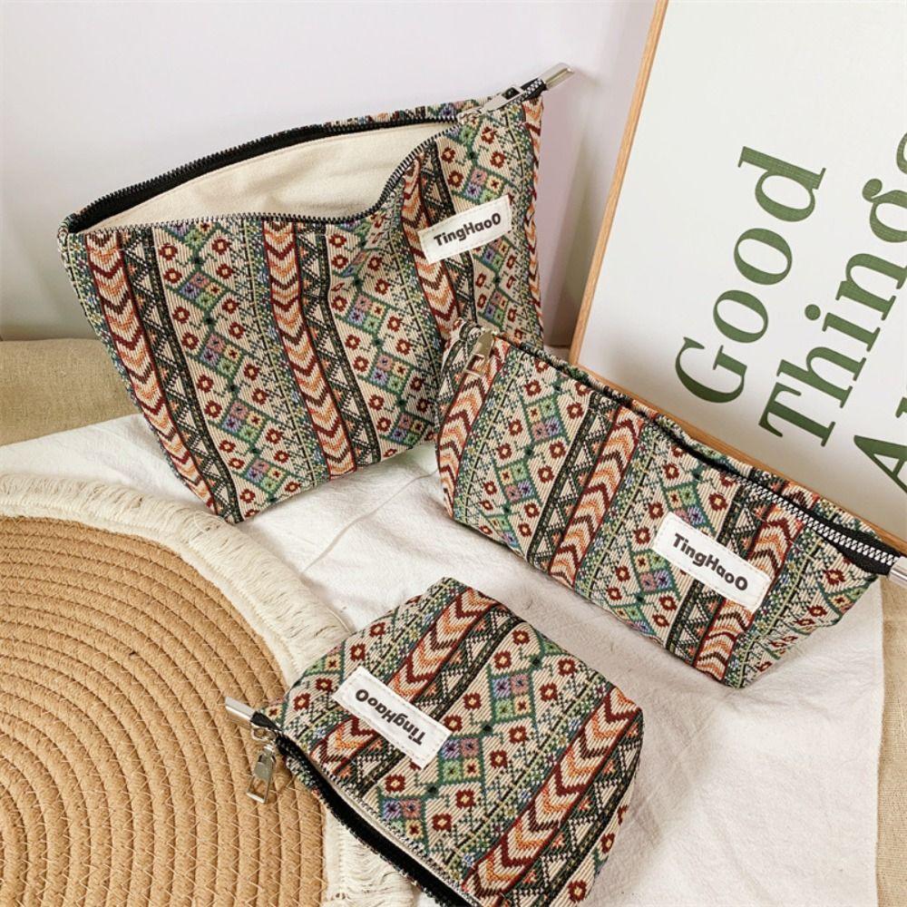 

Хлопковая косметичка большой емкости, дорожная косметичка, элегантная косметичка