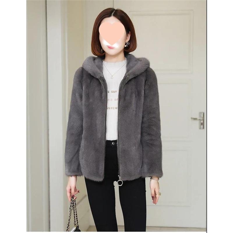 Ladies Cozy Fleece Hooded Coat Warm Casual Plush Outerwear