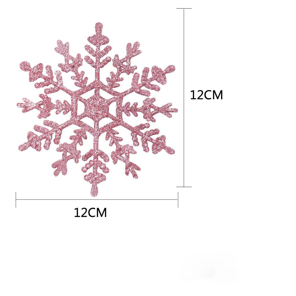 12pcs/lot Christmas Fake Snowflakes Xmas Tree Hanging Ornament Simulation Ice Winter Party Christmas New Year Decoration Icicle