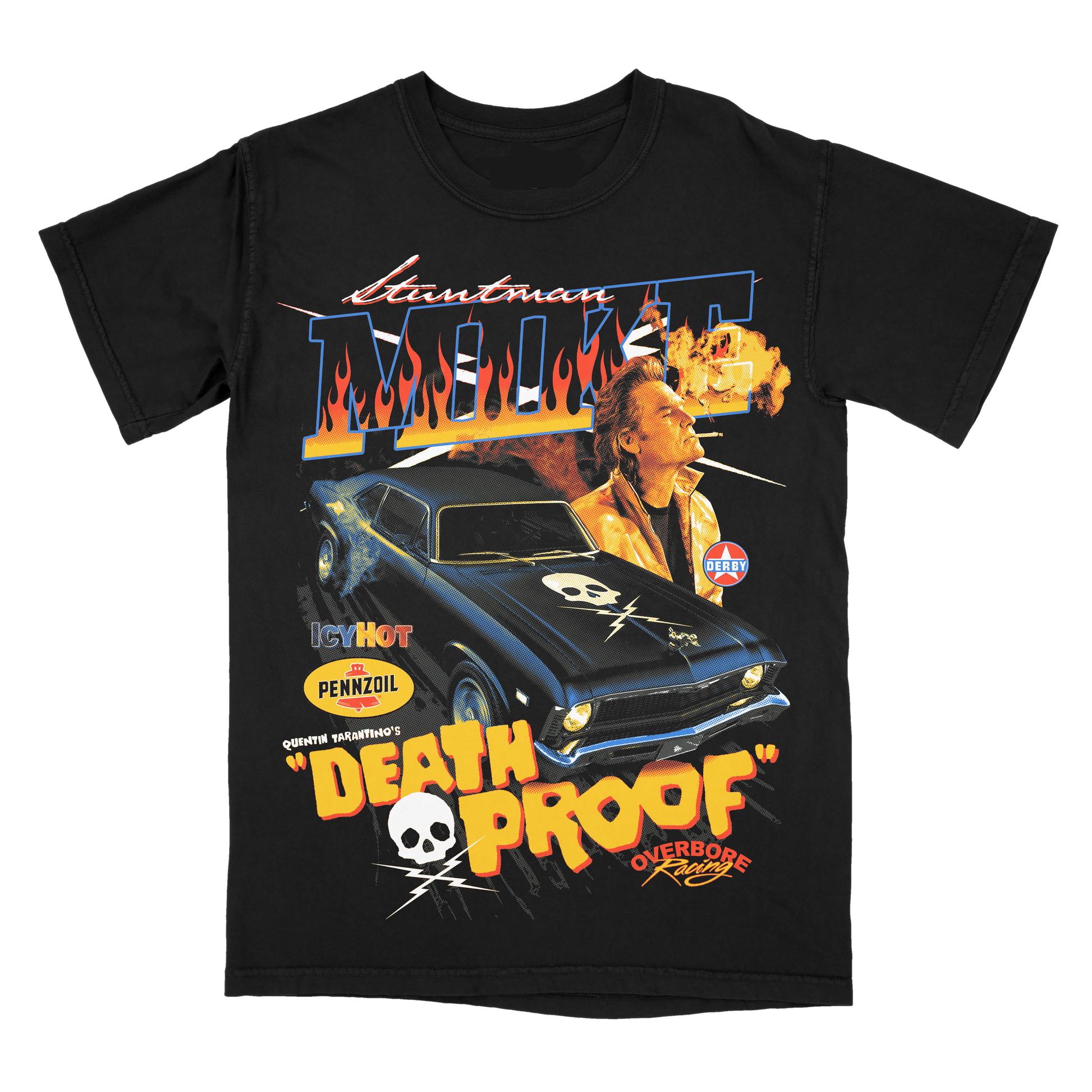 2026 Summer Death Proof TShirt Unisexs Vintage Print Classic Quentin Tarantino Fan StuntUnisex Mike Muscle Car Graphic Short Sleeve S