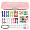 Friendship Bracelet Making Kit,Friendship Bracelet Maker Kit for Girls,DIY Braided Rope Kids Jewelry Making Kit,Bracelet DIY,Kids Travel Activity Set
