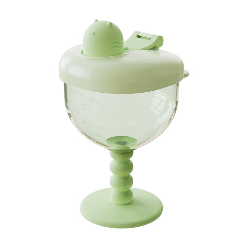 Creative Cute Baby Sippy Cup with Straw and Measurement Scale
