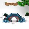 Aquarium Rockery Aquatic Caves Multifunctional Landscape Bridge Ornament Fish Tank Decoration for Table Desktop Decorative