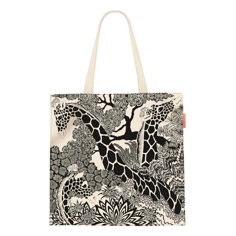 Printed Canvas Bag Women's Hand Bag Large Capacity Student Tutoring Shoulder Bag