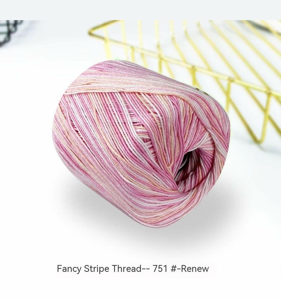 10pcs/lot Pure cotton space-dyed lace thread violent bear hand-crocheted shawl knitting fine wool