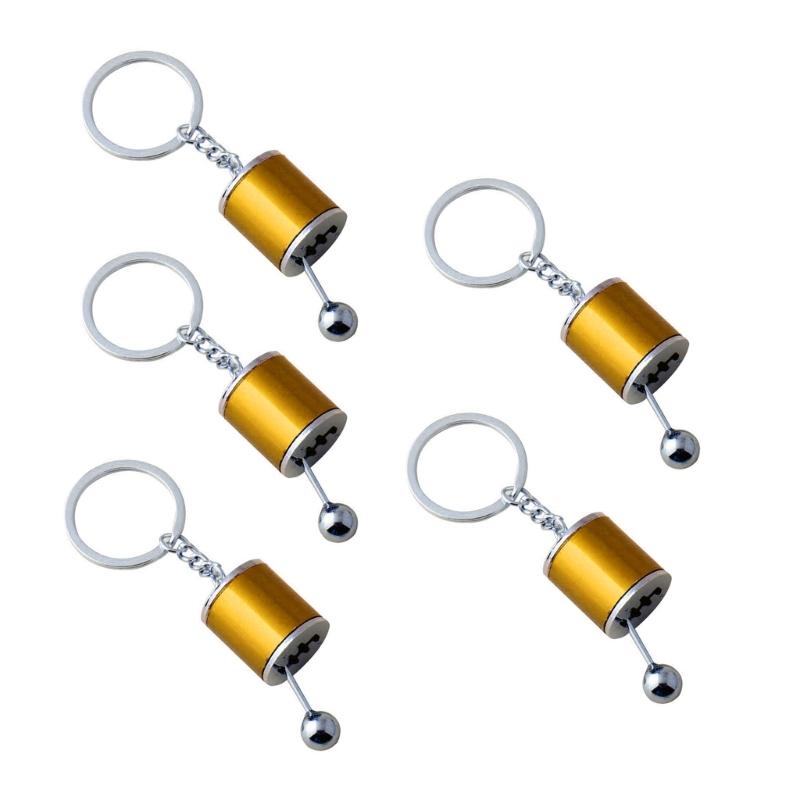 Stylish Alloy Shifts Keychain For Car Enthusiasts Universal Gear Keyring Accessory Lightweight Travel Essential