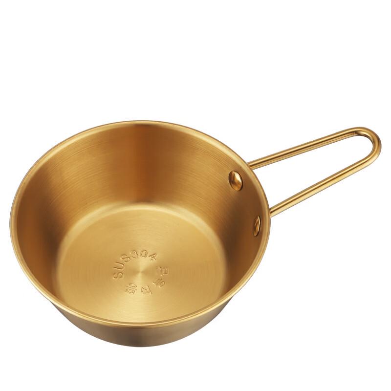 ZISIZ Stainless Steel 304 Korean-Style Rice Wine Bowl with Handle