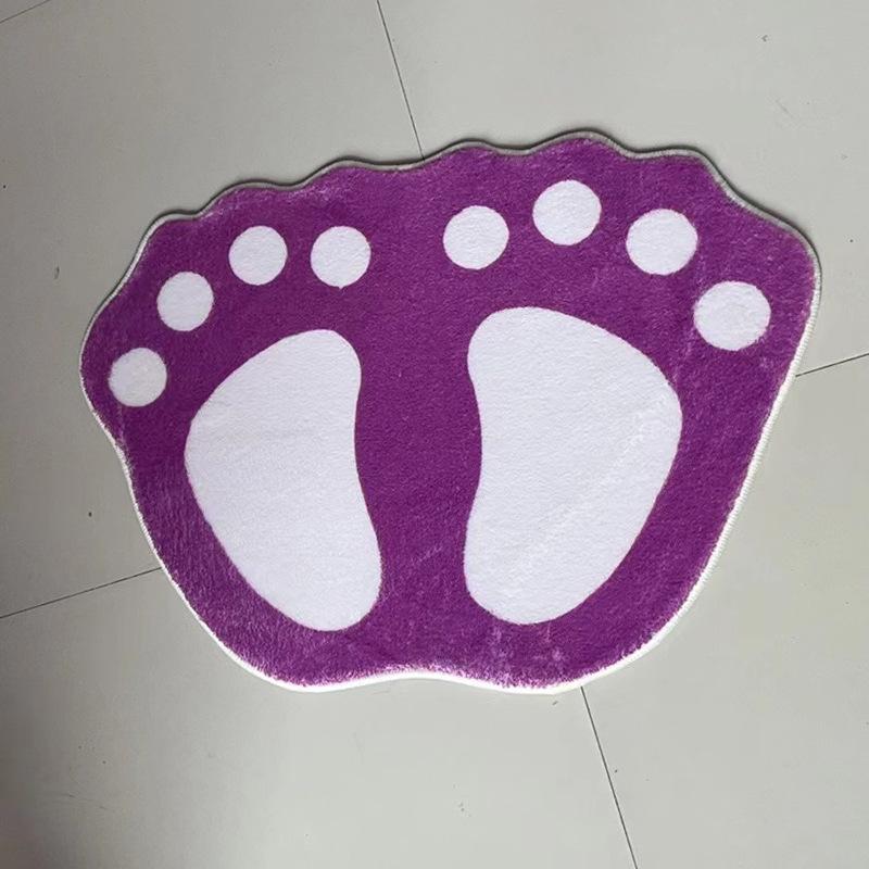 Cute Paw Non-slip Bathroom Entrance Mat - Water Absorbent and Non-slip Foot Rug 40x60 cm