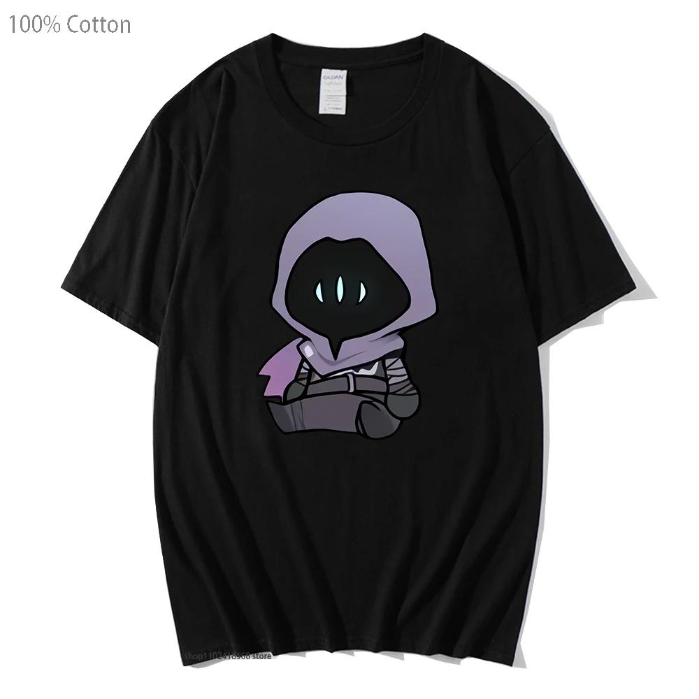 Omen VALORANT Kleidung Herren T-Shirt Vintage Kleidung für Teenager Studenten Harajuku Anime Cartoon Grafik T-Shirts Samt Oberteile