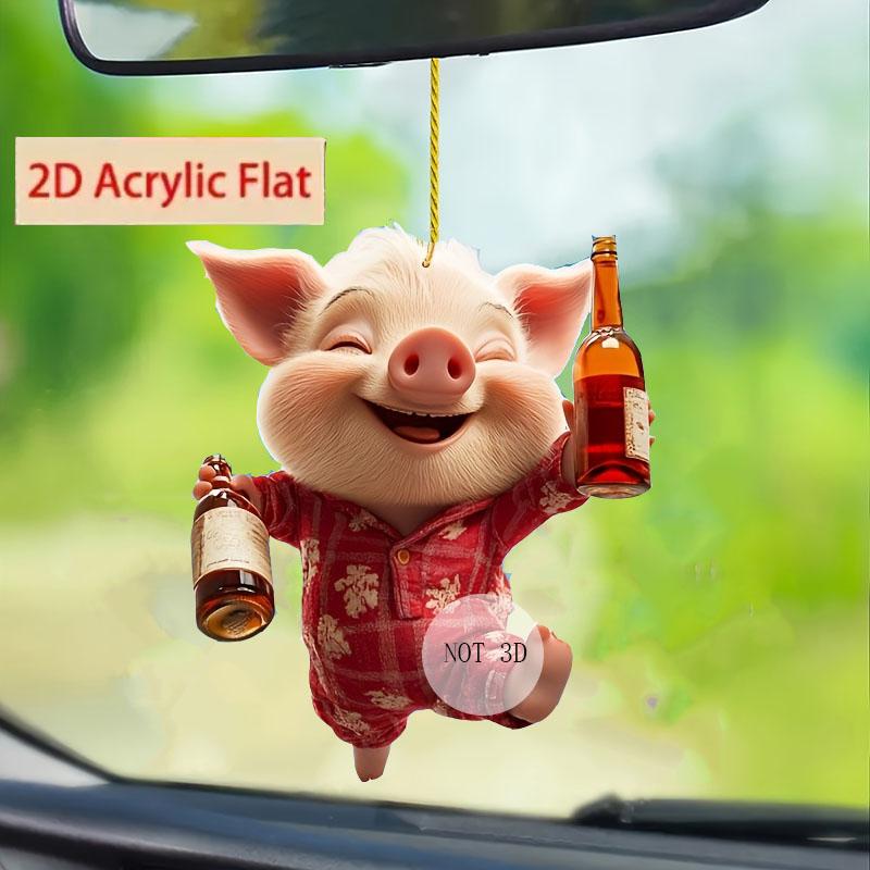 

1 Adorable Pig Key–Festive Embellishment, Charming Pig Design. Functions as Keychain, Auto Hanging,Holiday Backpack & Year-Round United States