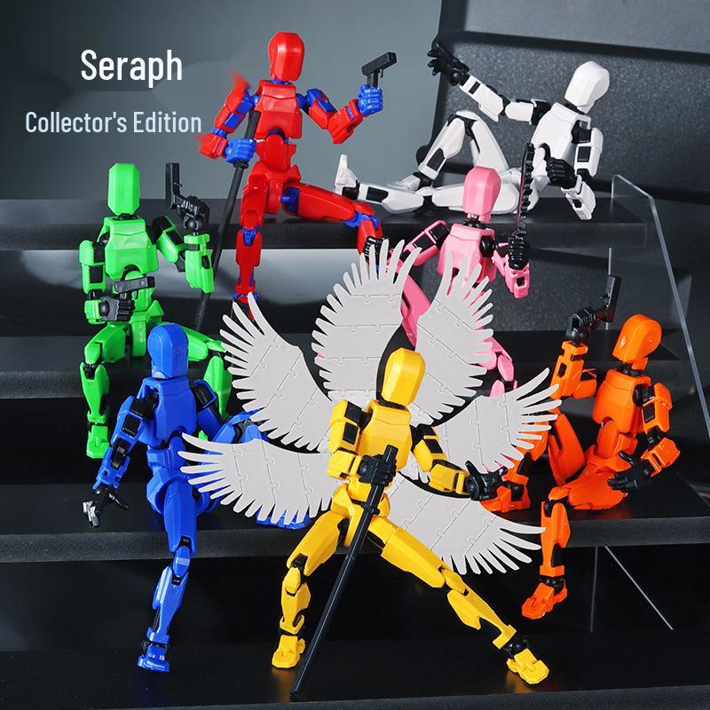13-Joint Movable Lucky Doll: DIY Decompression 3D Printed Toy Mannequin