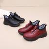 Women's Winter Warm Fleece Lined Shoes Faux Leather Fur Lined Lace Up Sneakers for Women Outdoor Snow Shoes With Slip On Sole